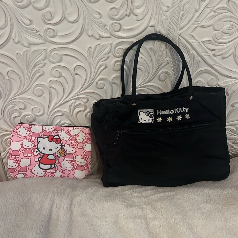 Hello Kitty Nylon Bag and pouch